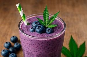 Черничный канна-смузи